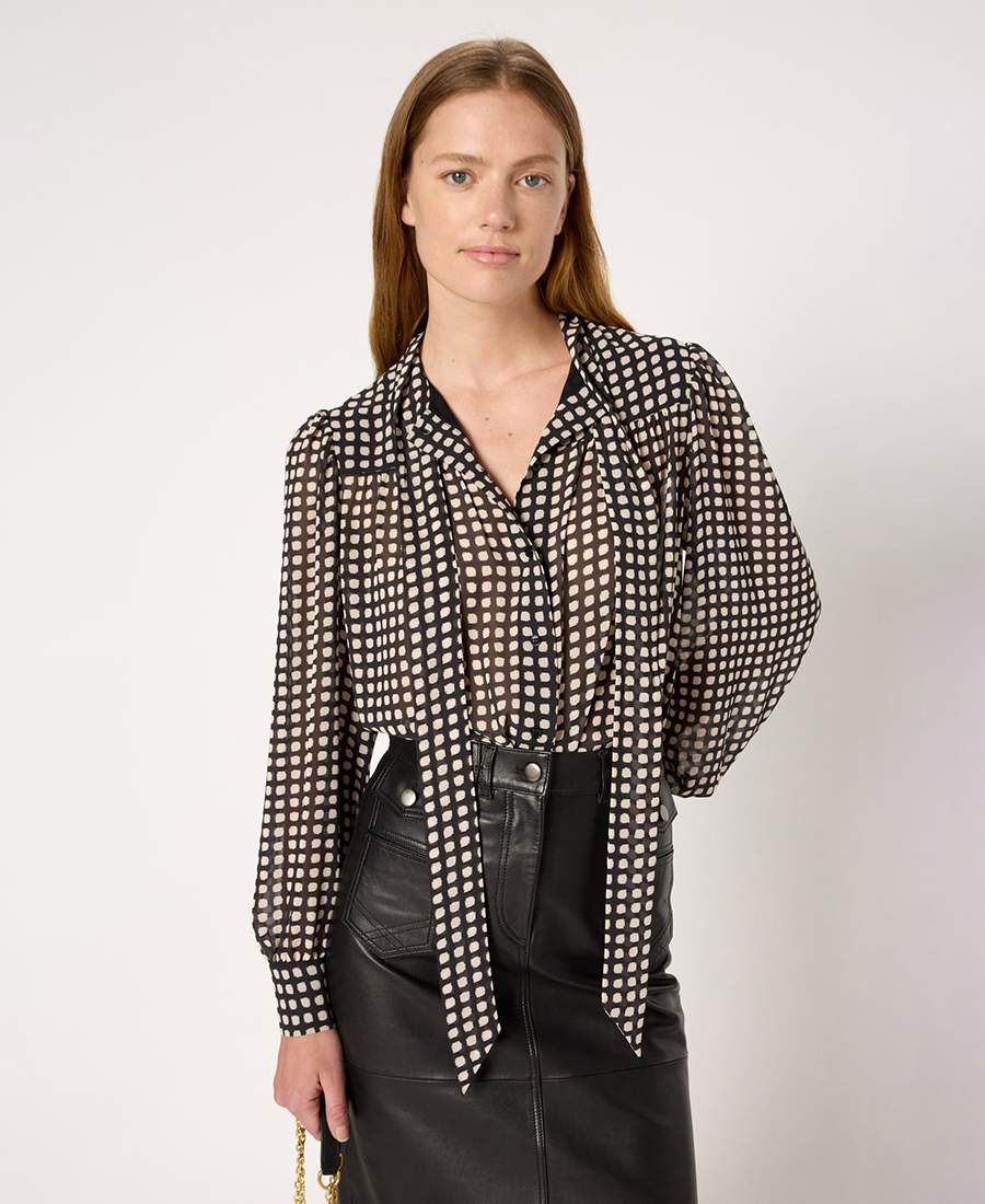 Gerald Darel Gerard Darel Γυναικείο Πουκάμισο με πουά μοτίβο