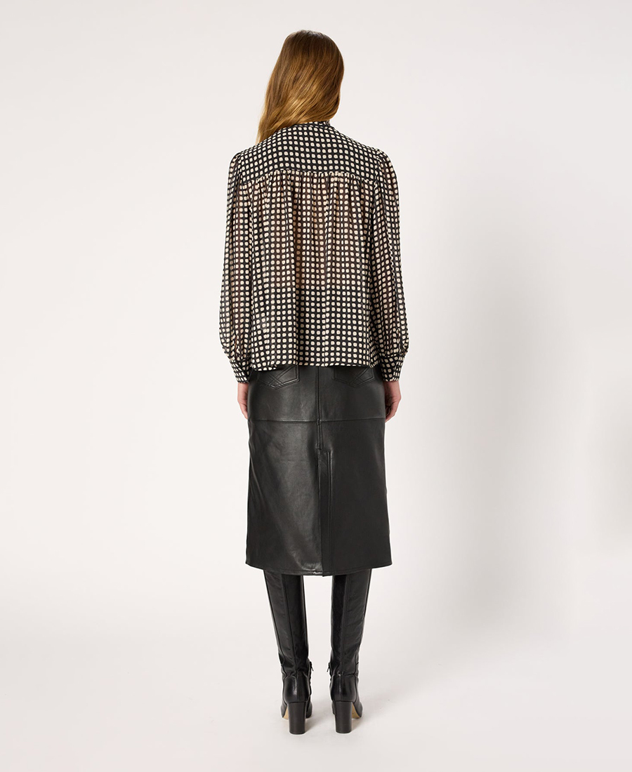 Gerard Darel Γυναικείο Πουκάμισο με πουά μοτίβο φωτογραφία