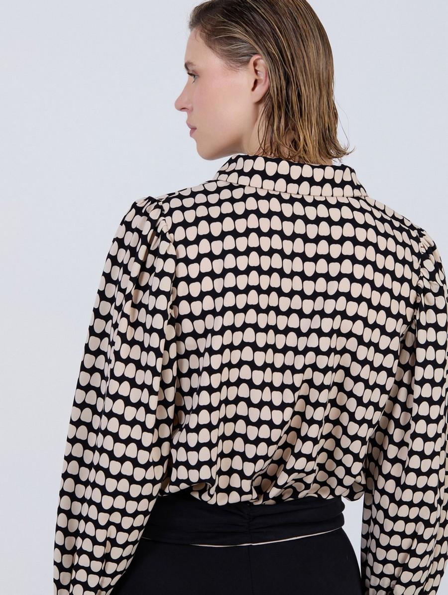 Skatie Γυναικείο Πουκάμισο Με Γεωμετρικό Μοτίβο φωτογραφία