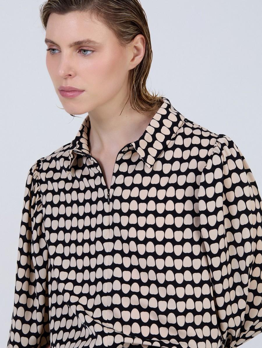 Skatie Γυναικείο Πουκάμισο Με Γεωμετρικό Μοτίβο φωτογραφία