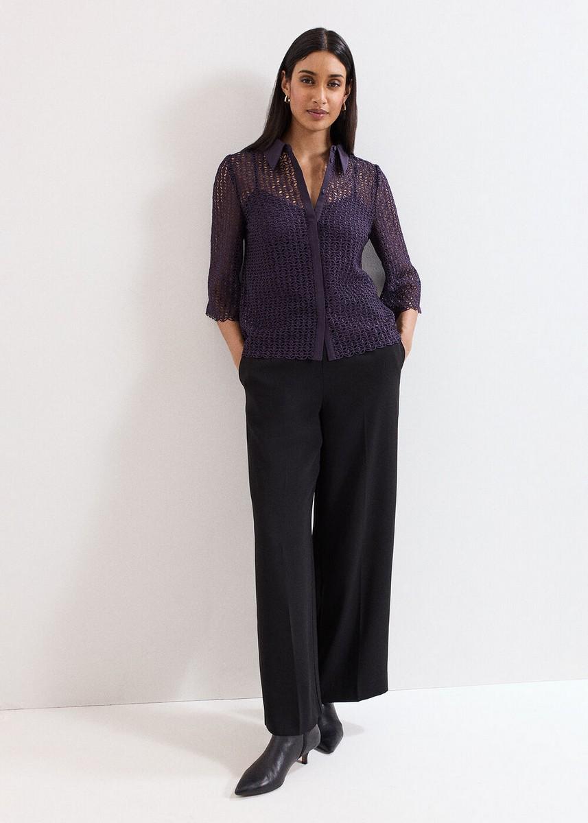 Phase Eight Γυναικείο Πουκάμισο με Κέντημα Broderie φωτογραφία