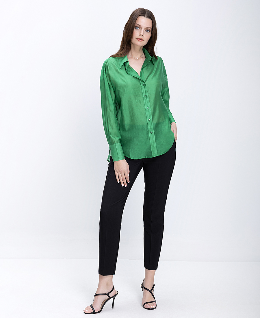 Anonyme Γυναικείο Πουκάμισο Με Κλασικό Γιακά Και Κουμπιά φωτογραφία