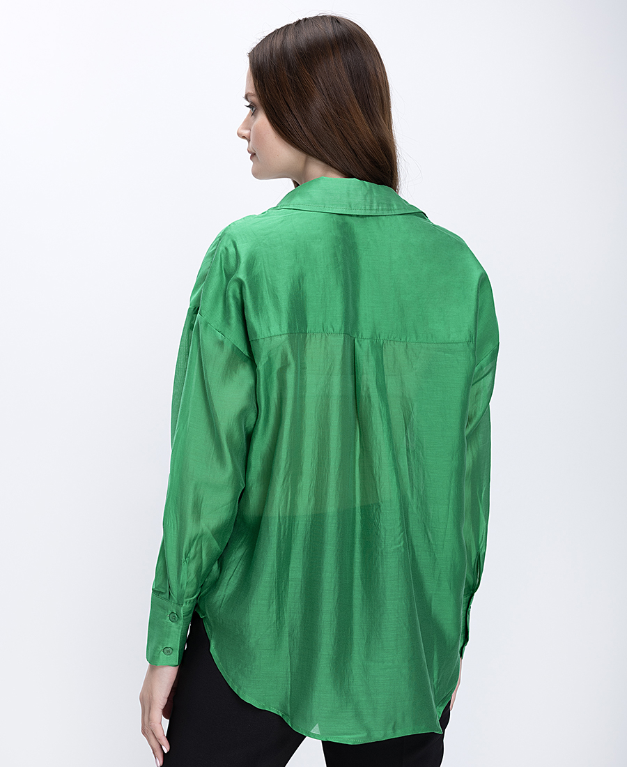 Anonyme Γυναικείο Πουκάμισο Με Κλασικό Γιακά Και Κουμπιά φωτογραφία