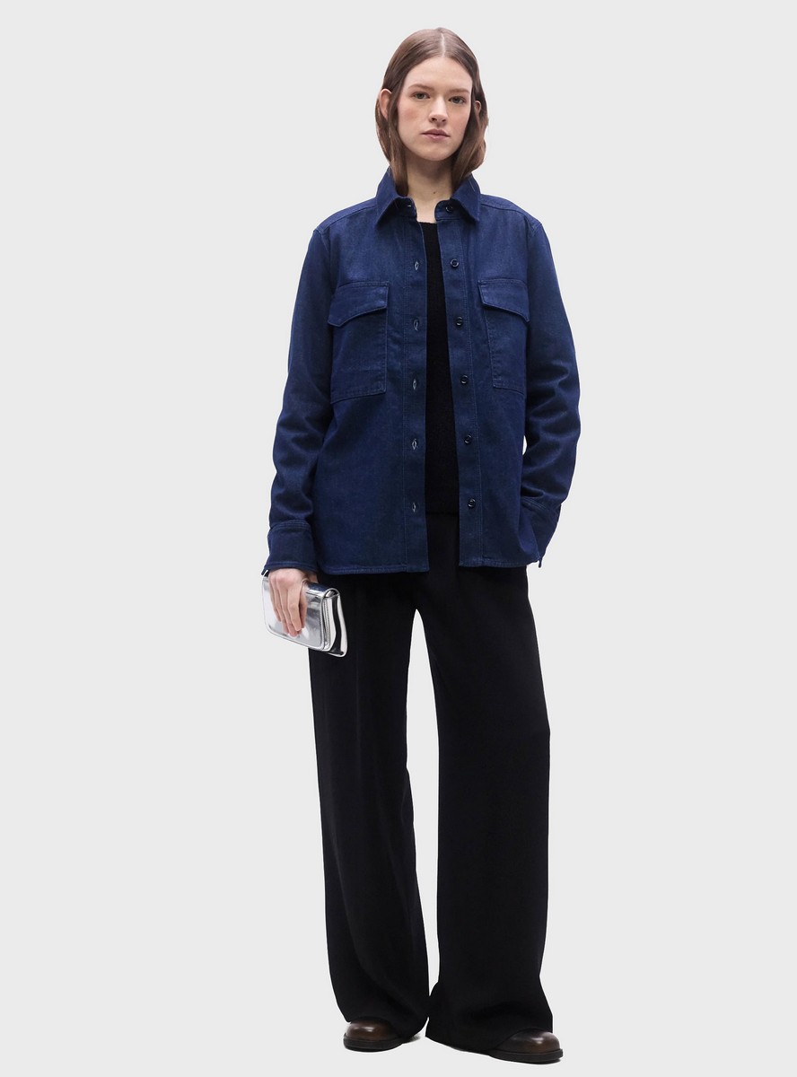 Boss Γυναικείο Πουκάμισο Regular Fit Με Italian Stretch Denim