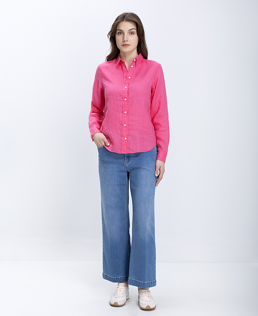 Gant Γυναικείο Πουκάμισο Λινό Regular Fit