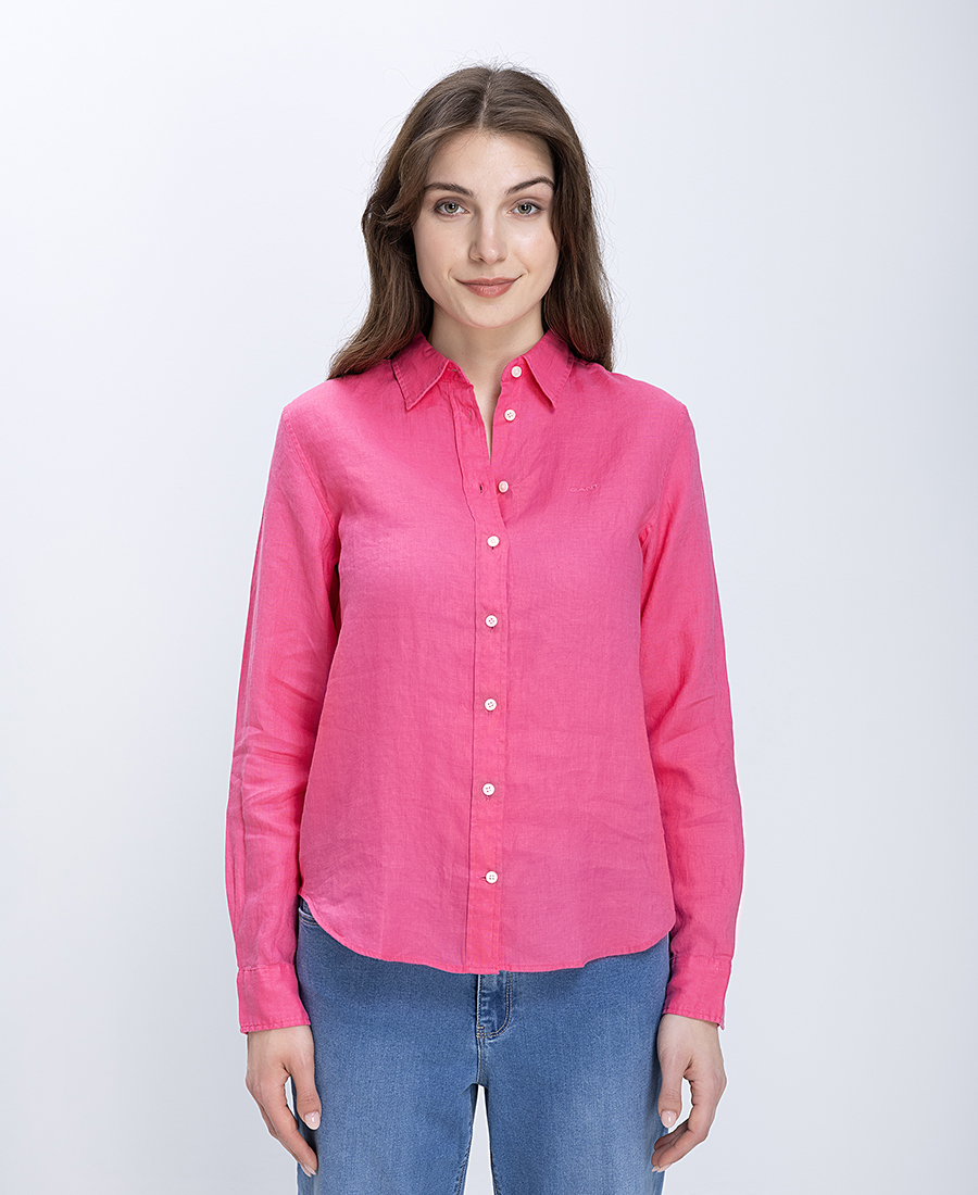 Gant Γυναικείο Πουκάμισο Λινό Regular Fit
