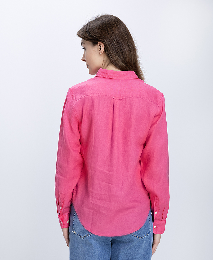 Gant Gant Γυναικείο Πουκάμισο Λινό Regular Fit - 3