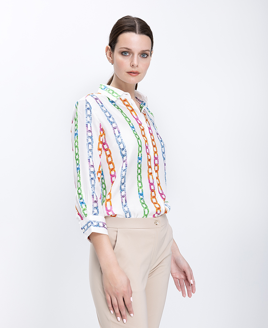 Γυναικεία πουκάμισα Vilagallo Πολύχρωμο