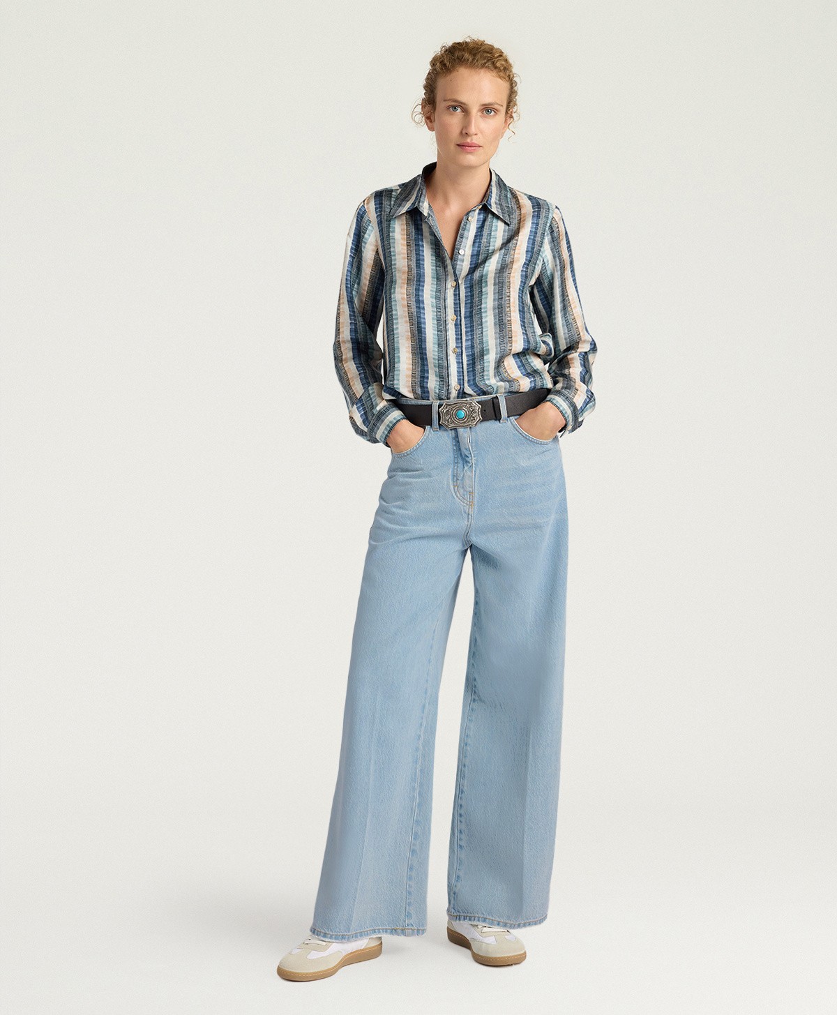 Momoni Γυναικείο Πουκάμισο Arles Με Ριγέ Σχέδιο φωτογραφία