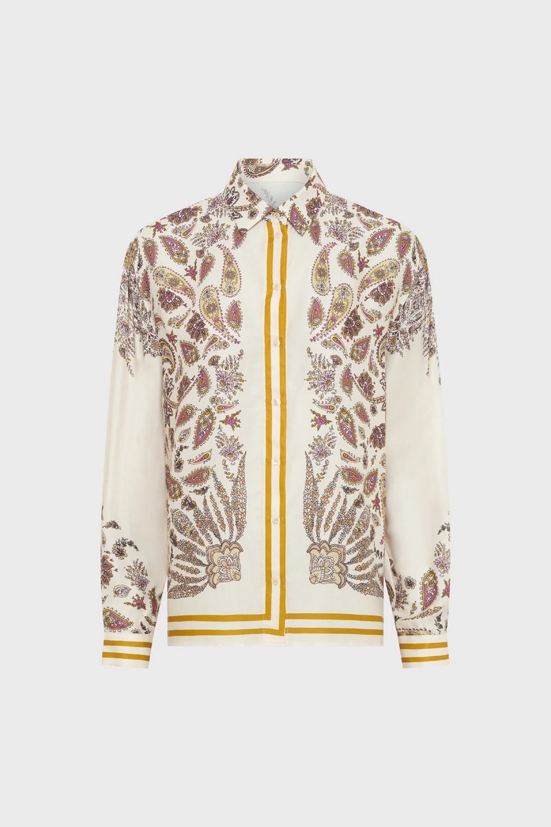 Gerard Darel Gerard Darel Γυναικεία Πουκαμίσα Paisley Regular Fit Με Foulard Print - 4