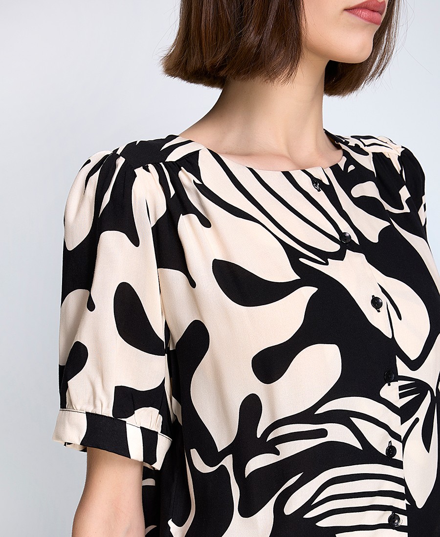 La Fee Maraboutee Γυναικείο Πουκάμισο Regular Fit Και Στρογγυλεμένα Μανίκια Με Όγκο φωτογραφία