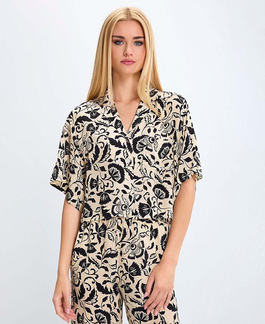 19.70 19.70 Γυναικείο Πουκάμισο Regular Fit με Φλοράλ Μοτίβο