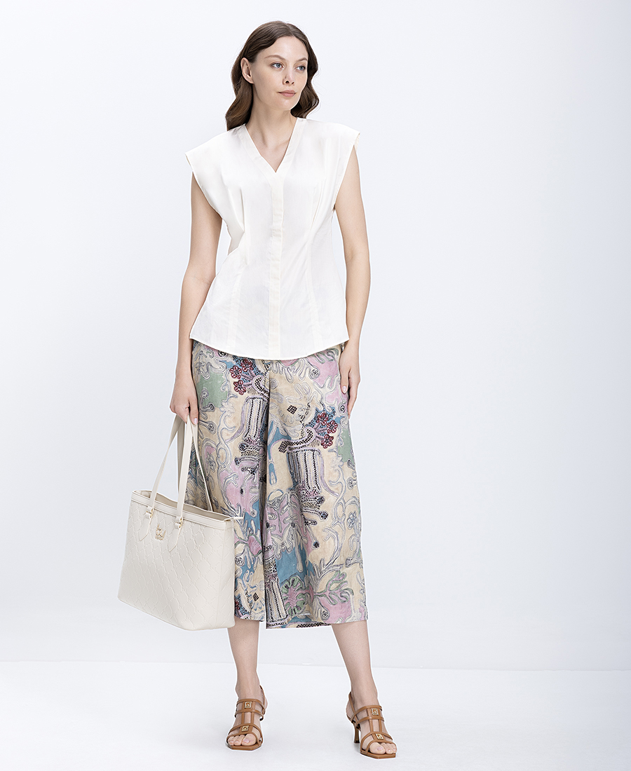 Penny Black Γυναικείο Πουκάμισο Αμάνικο Regular Fit Με Κρυφό Κούμπωμα