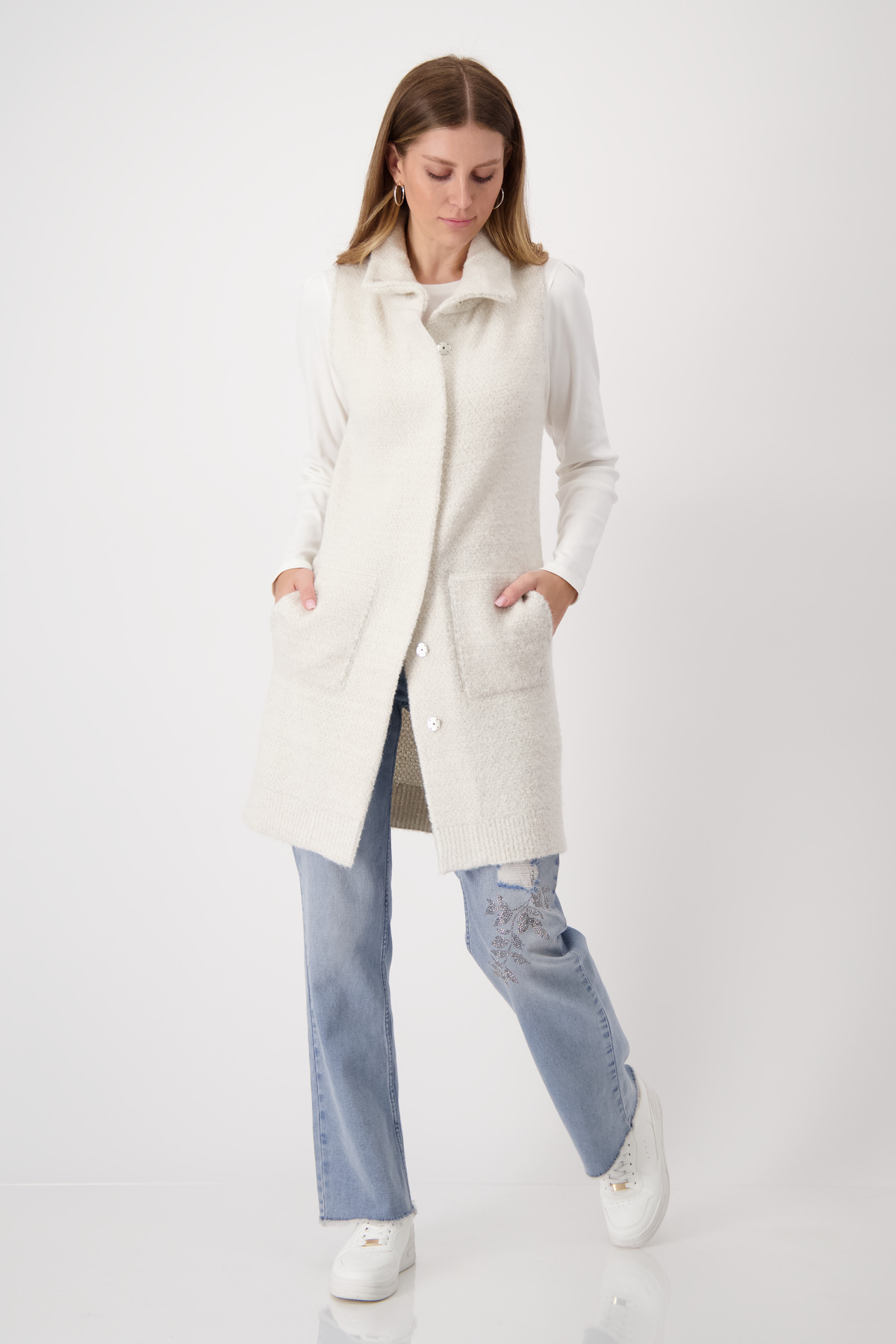 Monari Γυναικεία Αμάνικη Ζακέτα φωτογραφία