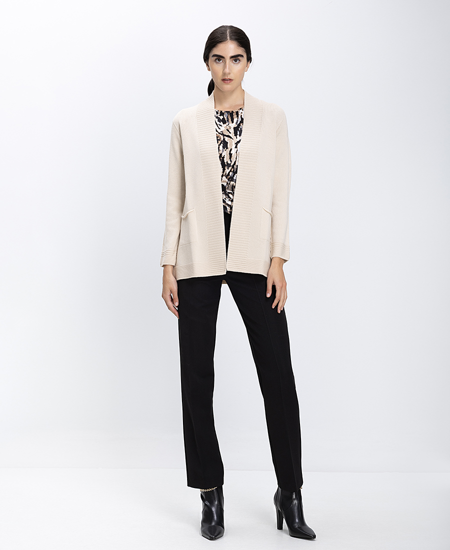 Γυναικεία Πλεκτή Ζακέτα Μάλλινη Regular Fit φωτογραφία