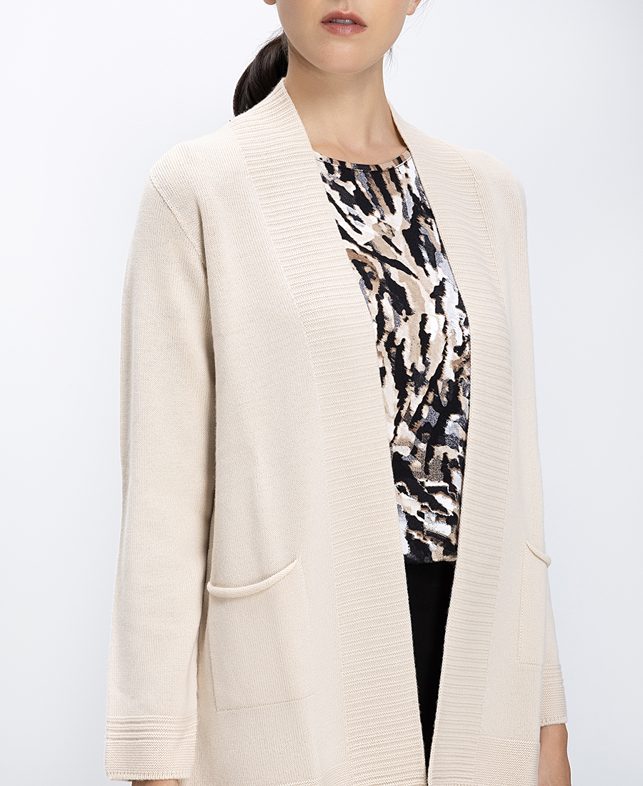 Γυναικεία Πλεκτή Ζακέτα Μάλλινη Regular Fit φωτογραφία