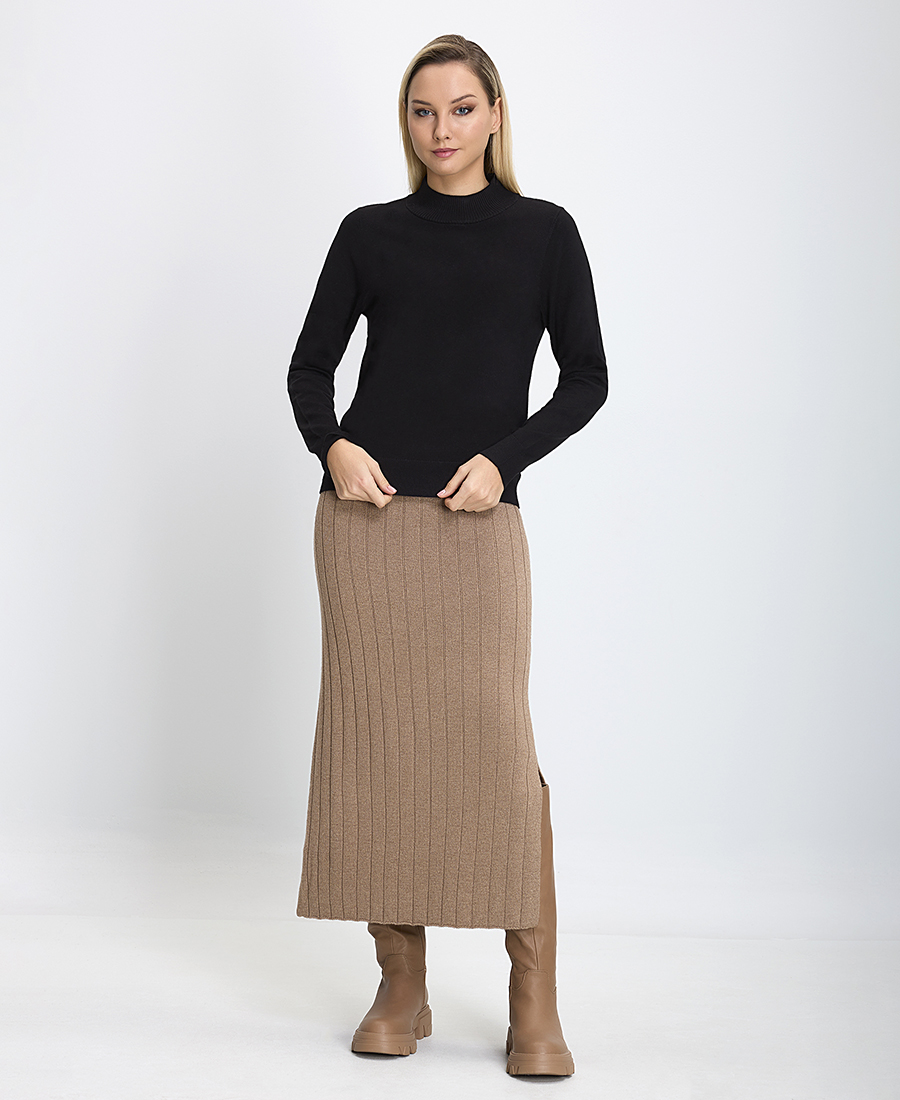 Γυναικείο Πλεκτό Ημιζιβάγκο Regular Fit φωτογραφία