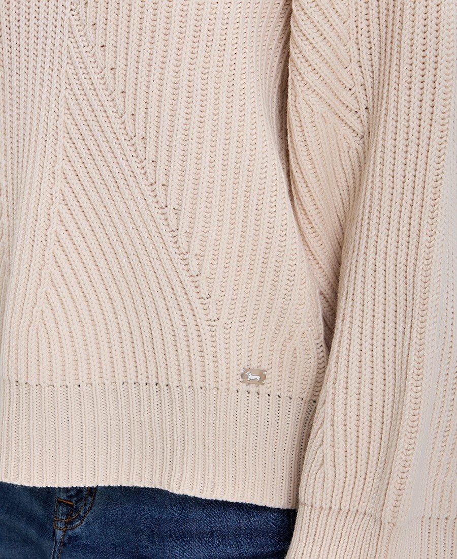 Harmont & Blaine Γυναικείο Πλεκτό Ζιβάγκο Regular Fit Μπεζ φωτογραφία