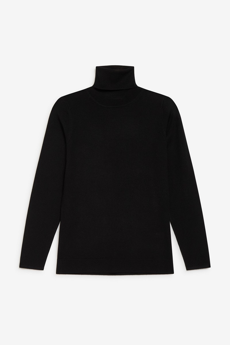 Maliparmi Γυναικείο Ζιβάγκο 100% Μαλλί Μερινός Μαύρο φωτογραφία