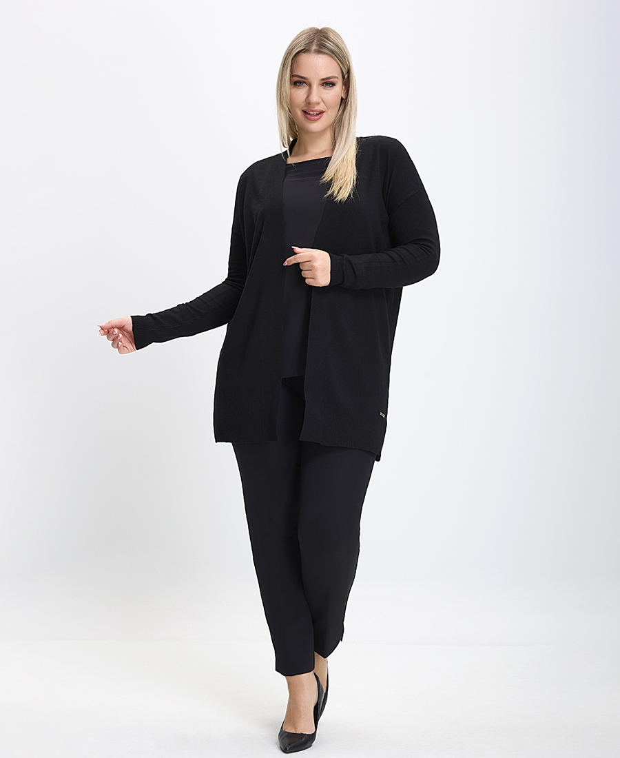 Γυναικεία Πλεκτή Ζακέτα χωρίς Κούμπωμα Regular Fit φωτογραφία