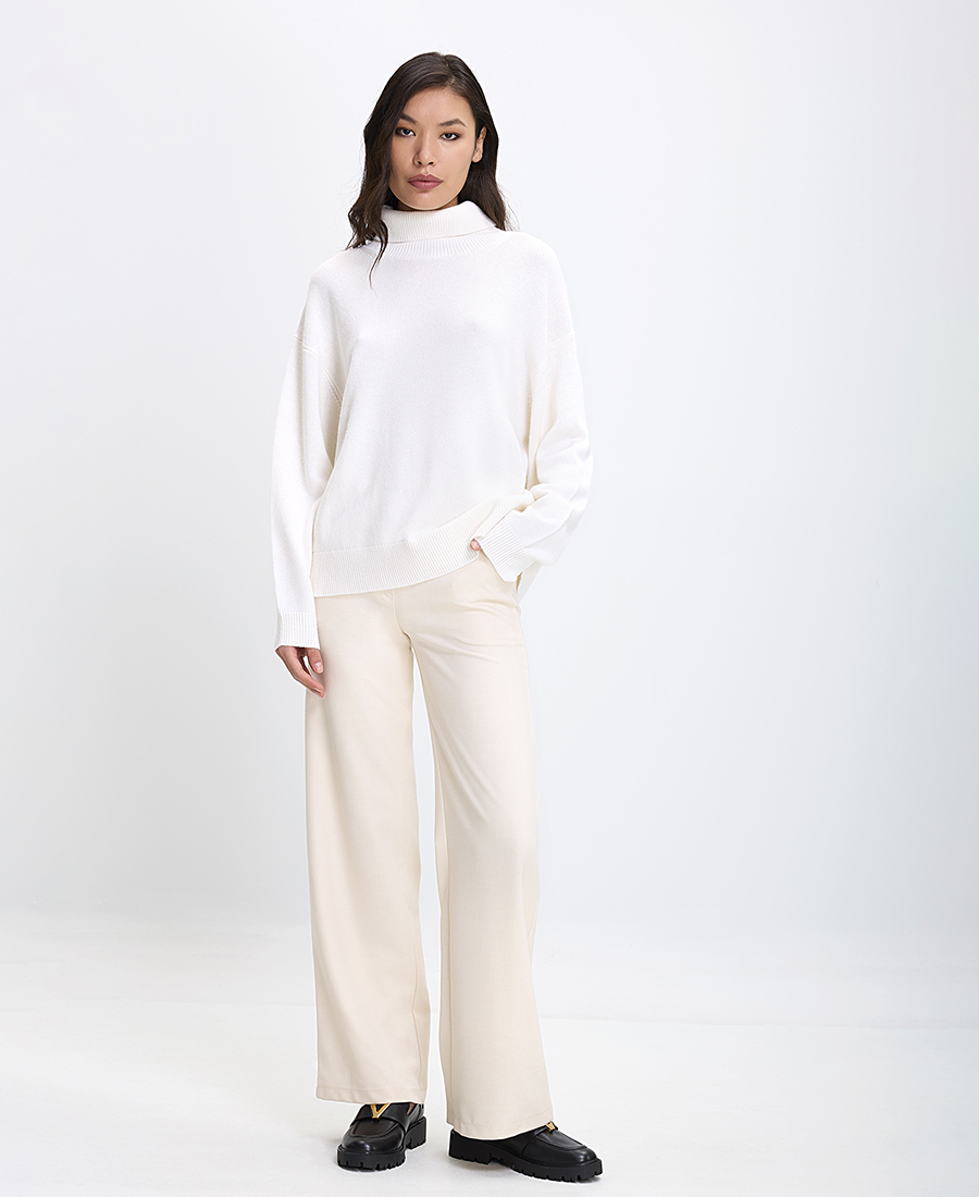 Γυναικείο Πουλόβερ με Ζιβάγκο Oversized Fit φωτογραφία