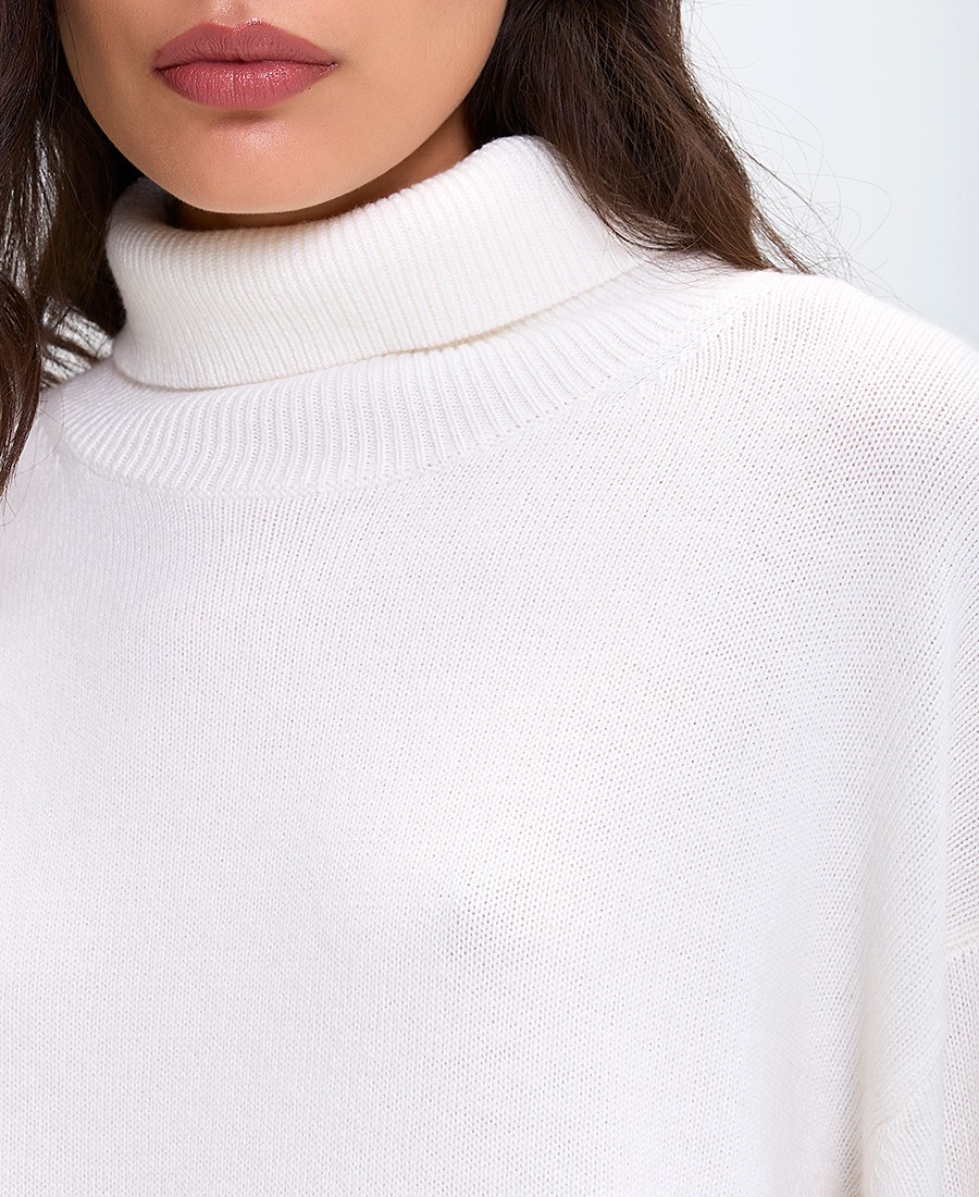 Γυναικείο Πουλόβερ με Ζιβάγκο Oversized Fit φωτογραφία