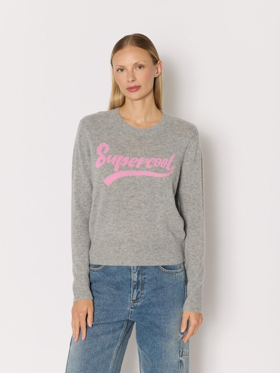 Berenice Berenice Γυναικείο Πλεκτό Regular Fit Με Λογότυπο Supercool