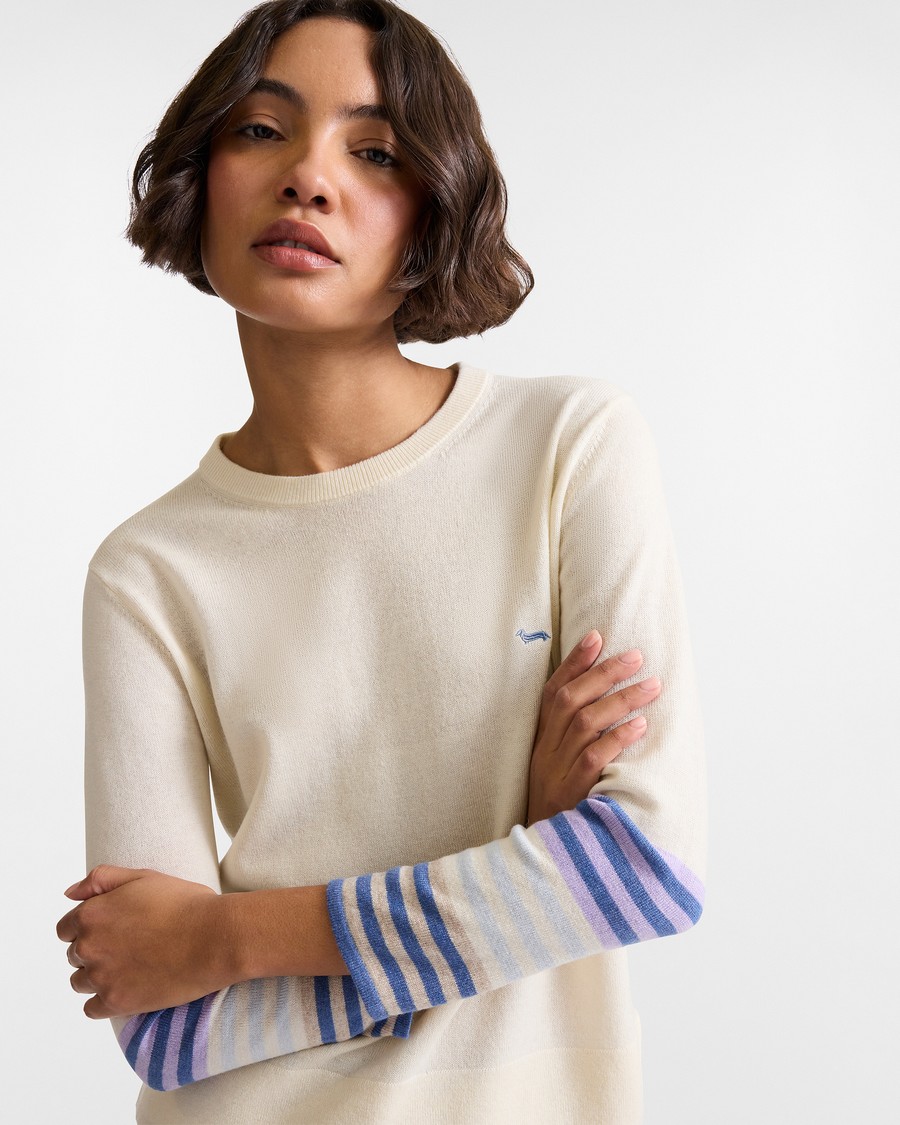 Harmont&Blaine Γυναικείο Πουλόβερ Classic Fit Από Μάλλινο Μείγμα Με Κασμίρ φωτογραφία