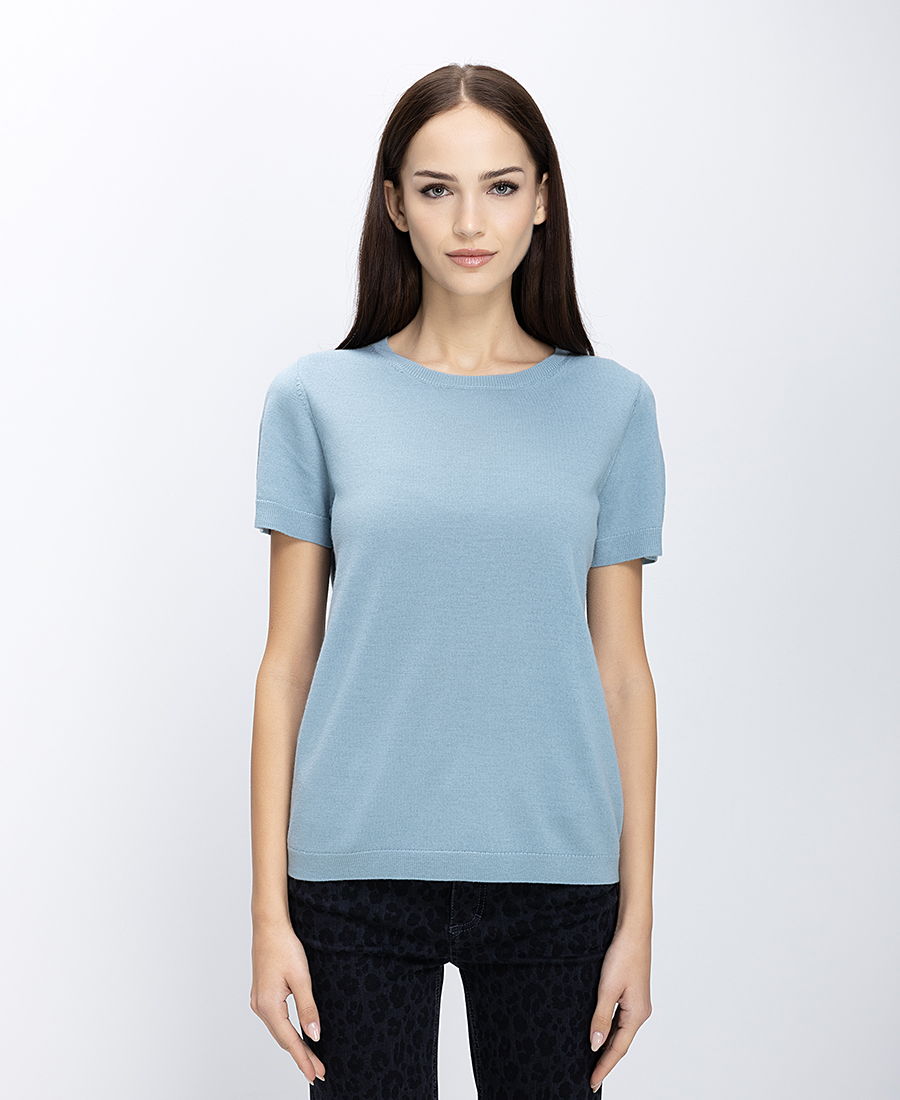 Γυναικεία Πλεκτή Μπλούζα Μάλλινη Merino