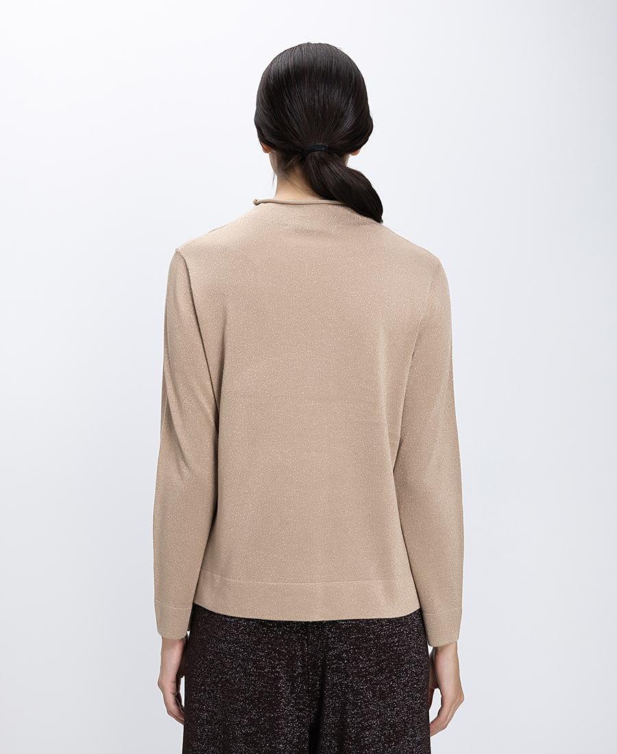 Γυναικεία Μπλούζα Μεταλλιζέ Regular Fit φωτογραφία