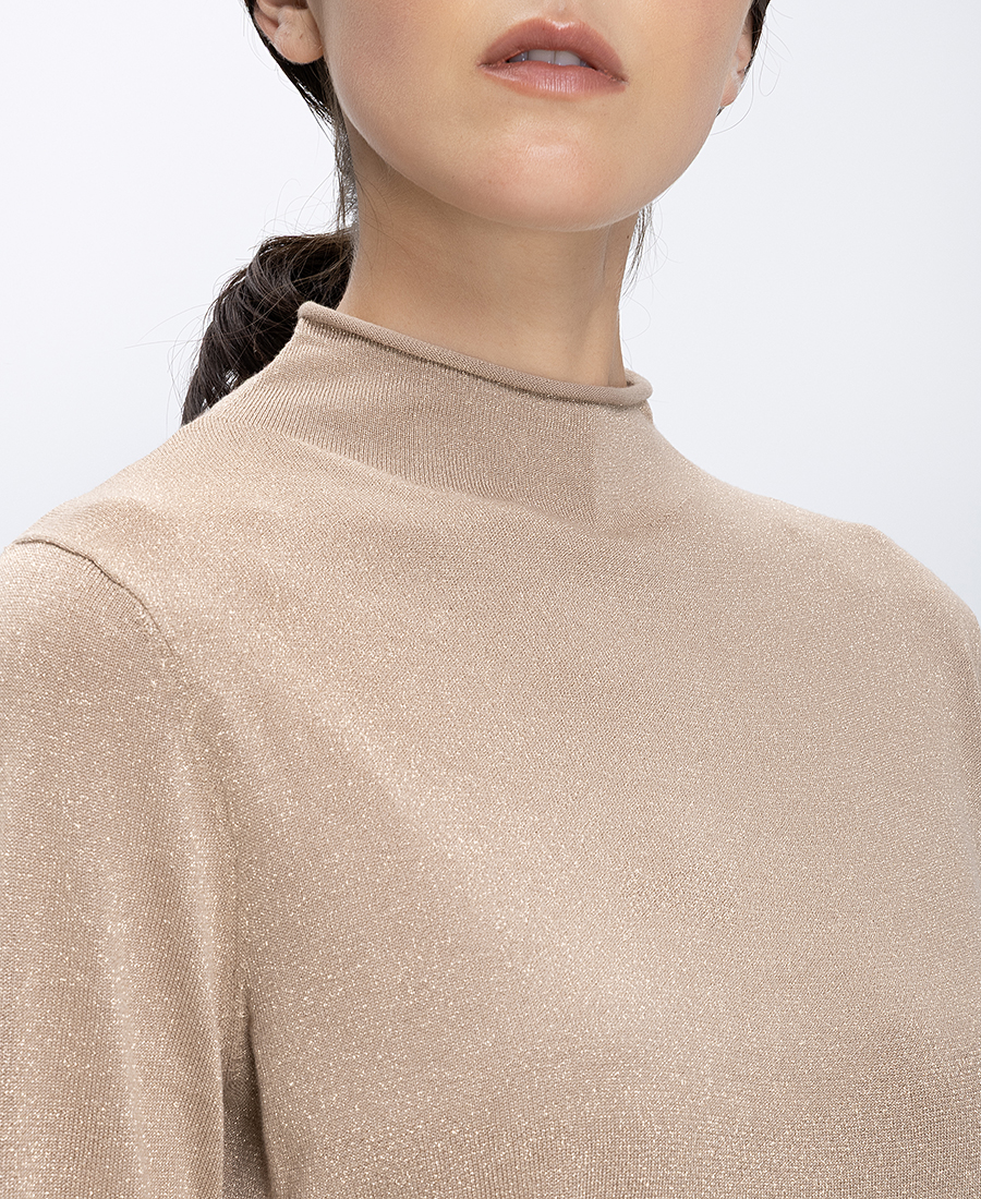 Γυναικεία Μπλούζα Μεταλλιζέ Regular Fit φωτογραφία