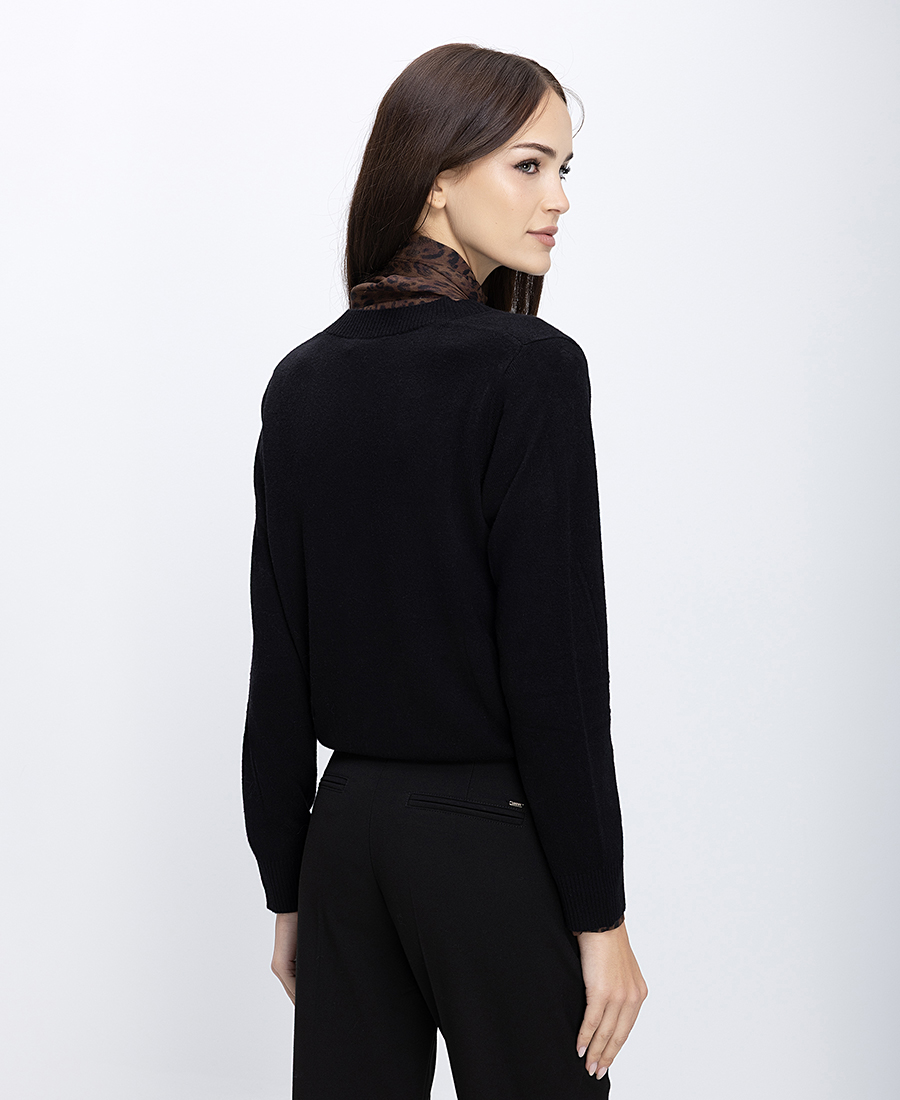 Diana D Γυναικεία Πλεκτή Ζακέτα V-neck - 3