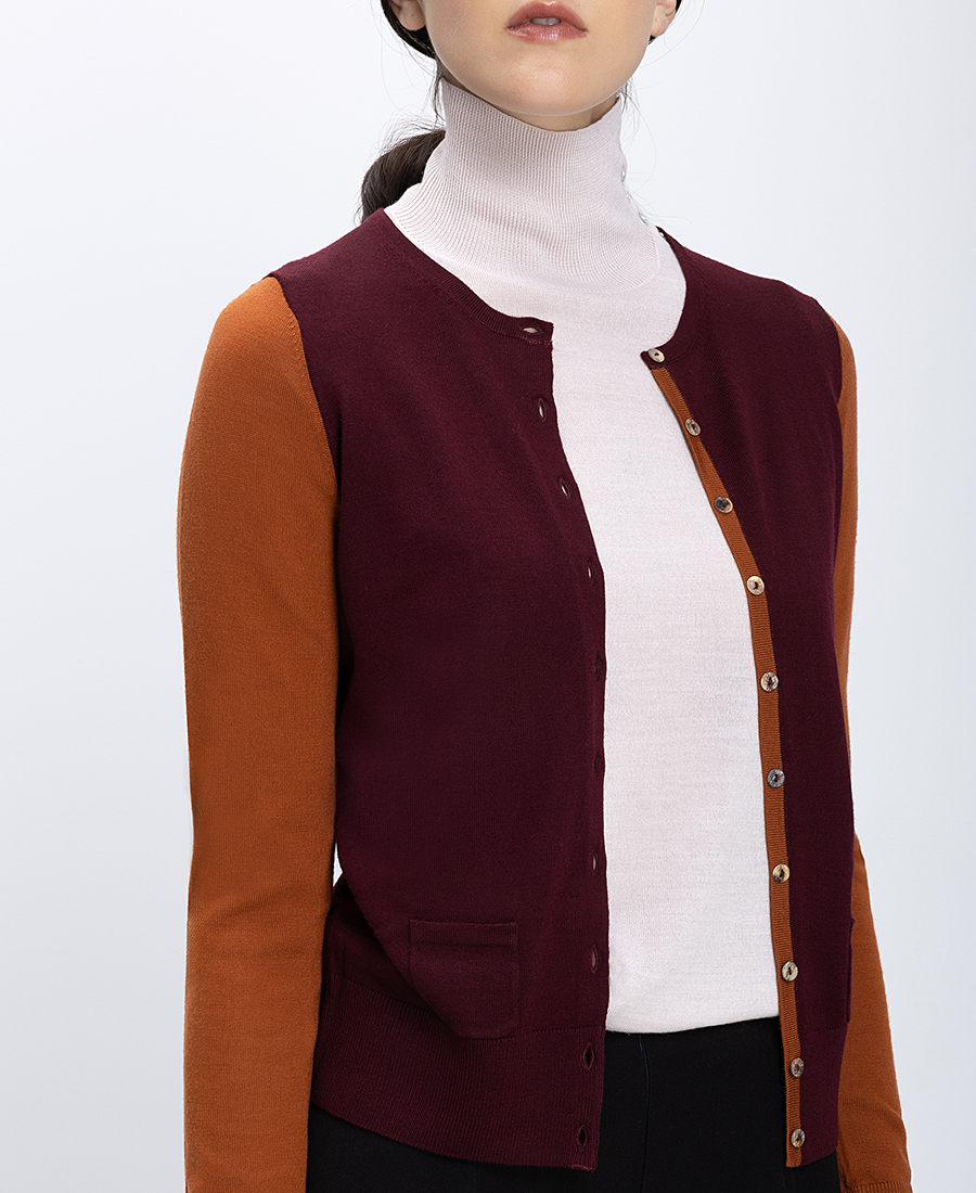 Maliparmi Γυναικεία Πλεκτή Ζακέτα Μάλλινη Regular Fit φωτογραφία