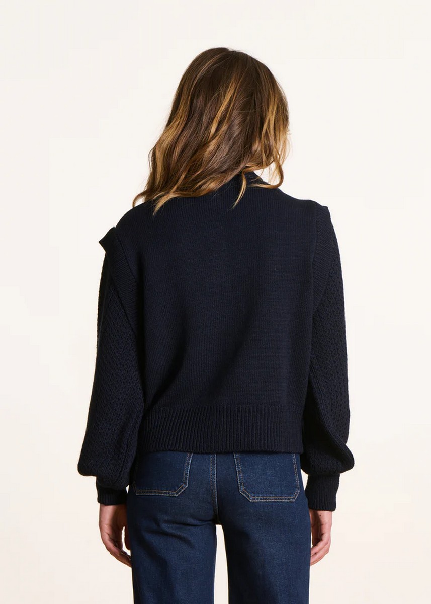 La Fee Maraboutee Γυναικεία Πλεκτή Ζακέτα Με Κουμπιά Straight Fit φωτογραφία