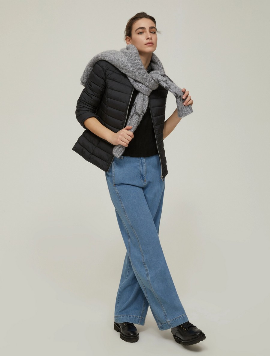 Penny Black Γυναικείο Πλεκτό με Ανάγλυφη Ριμπ Πλέξη Slim Fit σε Μαύρο φωτογραφία