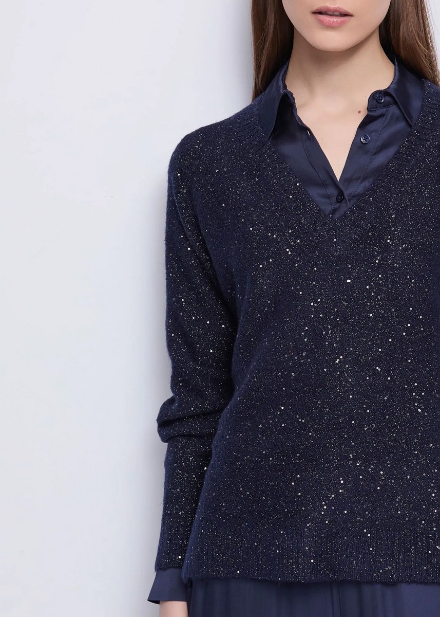 Gaudi Gaudi Γυναικείο Πλεκτό Με Shimmer Υφή Regular Fit - 4