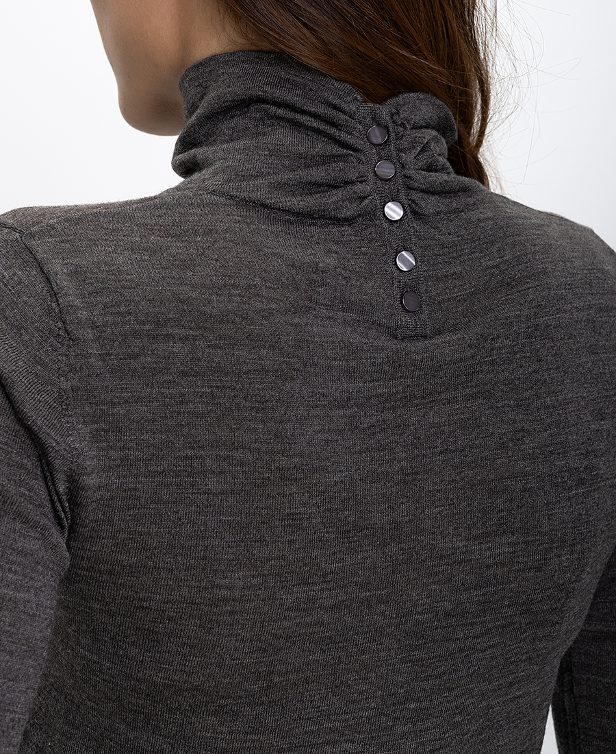 Petite Mindigote Γυναικεία Μπλούζα Slim Fit Με Ζιβάγκο φωτογραφία