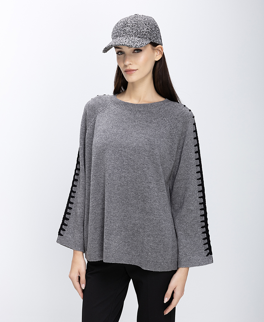 Elena Miro Elena Miro Γυναικεία Πλεκτή Μπλούζα Μάλλινη