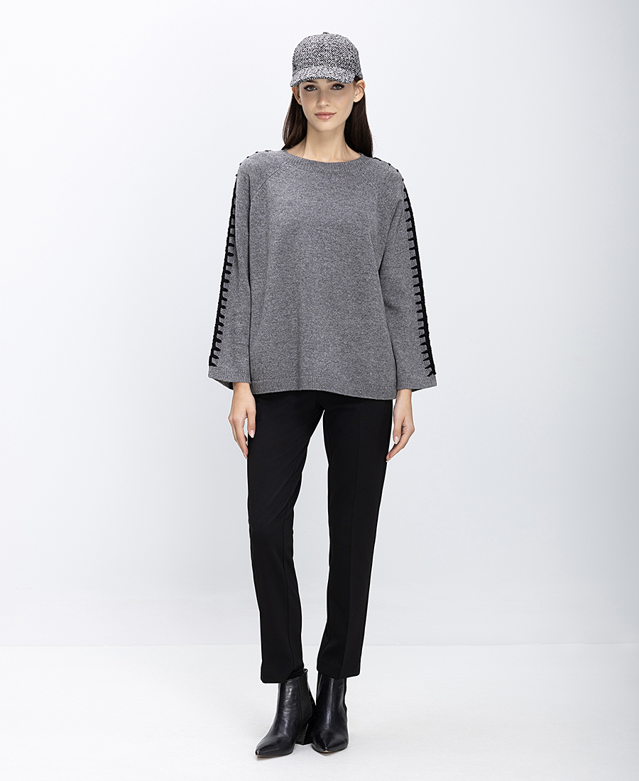 Elena Miro Γυναικεία Πλεκτή Μπλούζα Μάλλινη φωτογραφία