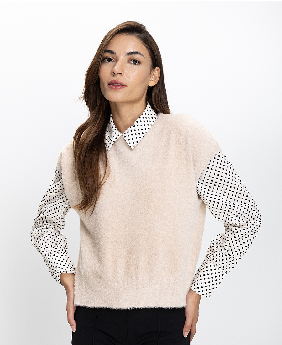 Anonyme Anonyme Γυναικείο Πουλόβερ Πλεκτό Regular Fit