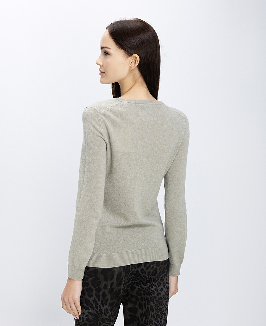 Gant Gant Γυναικεία Πλεκτή Μπλούζα V-Neck Regular Fit Από Μαλλί - 3