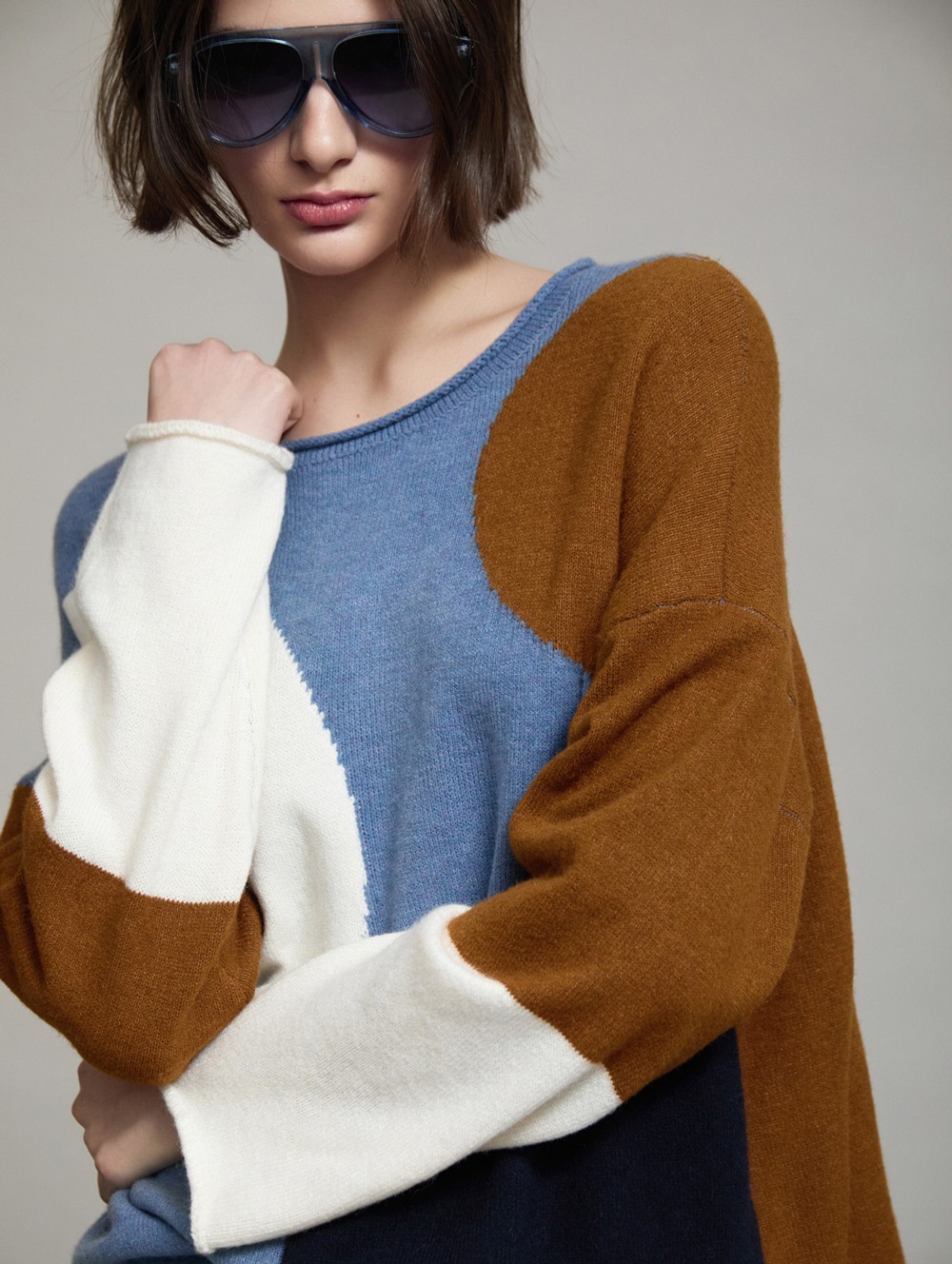 Skatie Γυναικείο Εμπριμέ Πλεκτό Με Intarsia Μοτίβο Regular Fit Για Smart Casual Εμφανίσεις