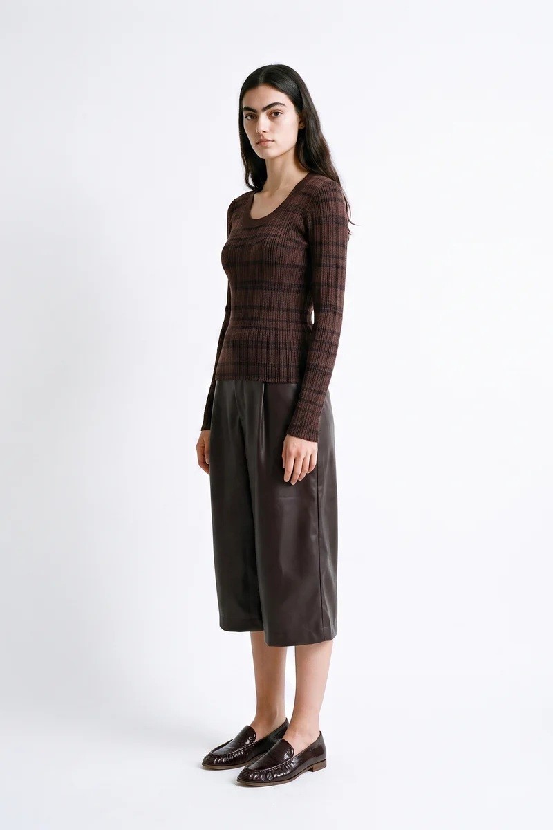 Artlove Γυναικείο Καφέ Jacquard Πλεκτό Slim Fit Για All-Day Εμφανίσεις