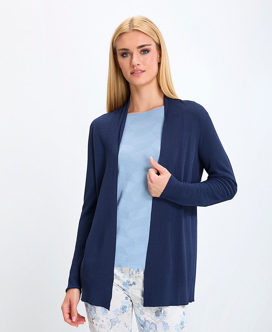 Γυναικεία Πλεκτή Ζακέτα Ανοιχτή Με Μακριά Μανίκια Regular Fit