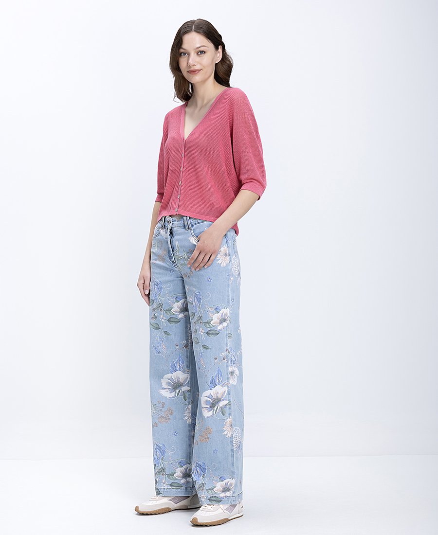 Γυναικεία Πλεκτή Ζακέτα Loose Fit Με Metallic Λεπτομέρειες φωτογραφία