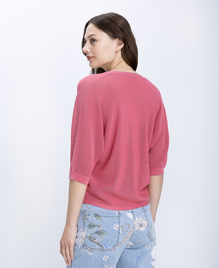 Γυναικεία Πλεκτή Ζακέτα Loose Fit Με Metallic Λεπτομέρειες φωτογραφία