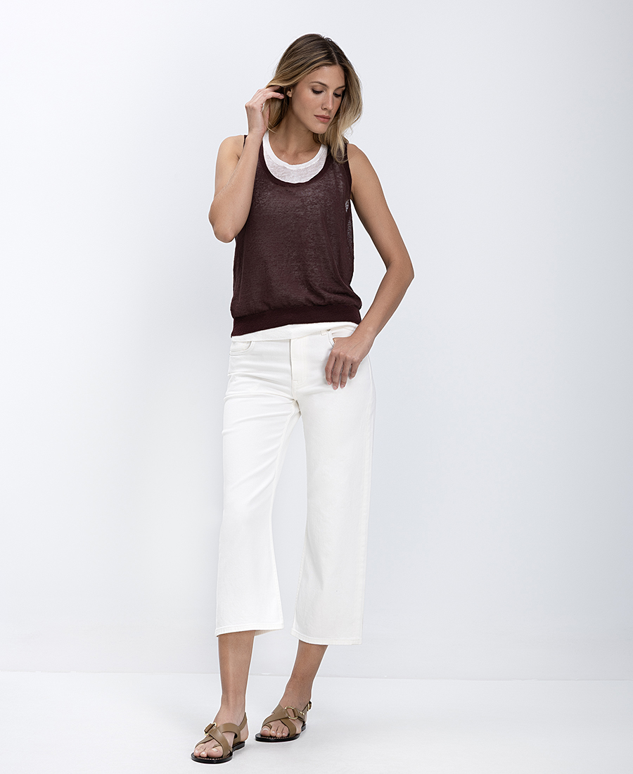 Boss Γυναικείο Πλεκτό Top Linen Blend