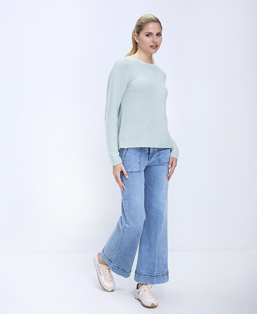 The Fashion People Γυναικείο Πλεκτό Regular Fit Με Στρογγυλή Λαιμόκοψη Και Minimal Υφή φωτογραφία