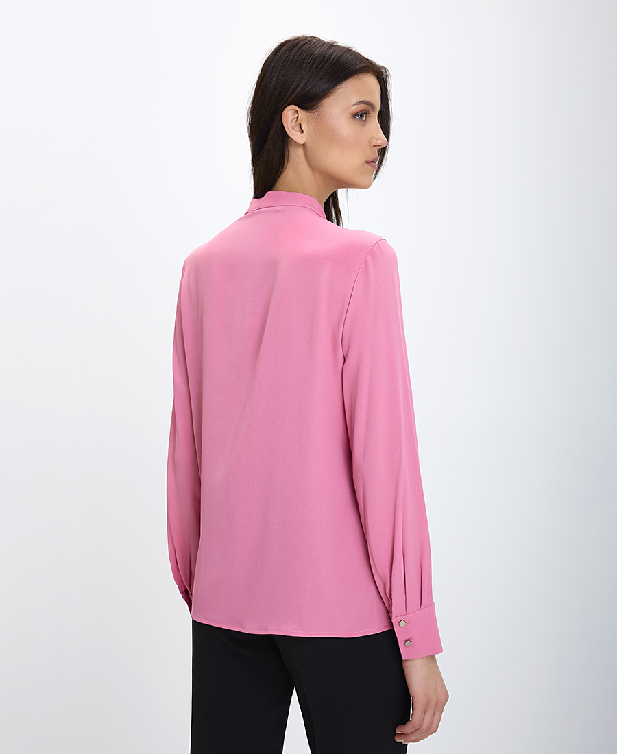 Caractere Γυναικεία Μπλούζα με Πιέτες σε Ροζ φωτογραφία