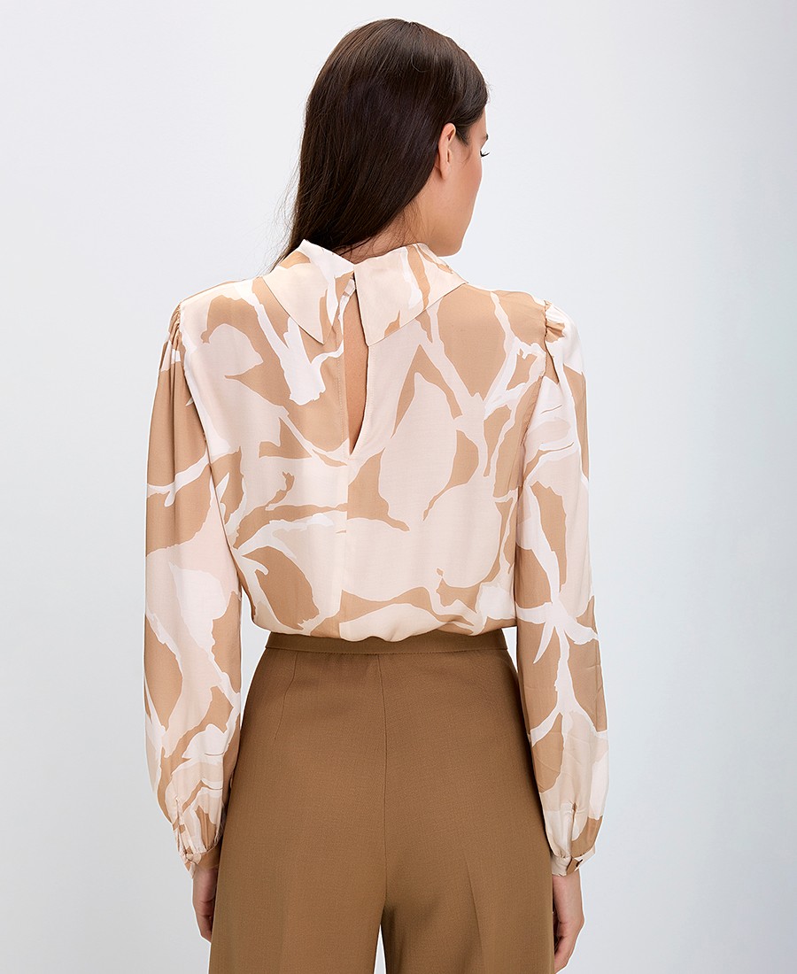 Γυναικεία Μπλούζα Regular Fit 100% Βισκόζη Εμπριμέ φωτογραφία